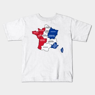 France Map Flag Kids T-Shirt